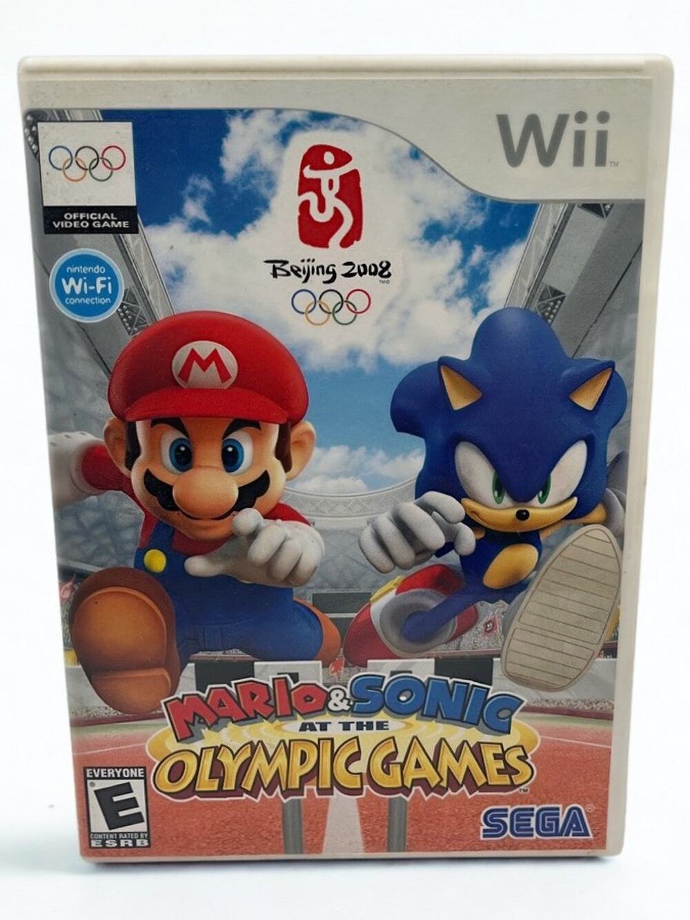 Mario & Sonic at the Olympic Games Nintendo Wii 2007 Beijing 2008 Game w/ Case